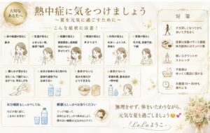 早めにリンパメンテナンスにお越し下さいね